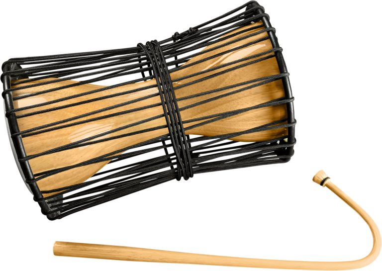 Talking Drum with Striker Mallet - Isolated